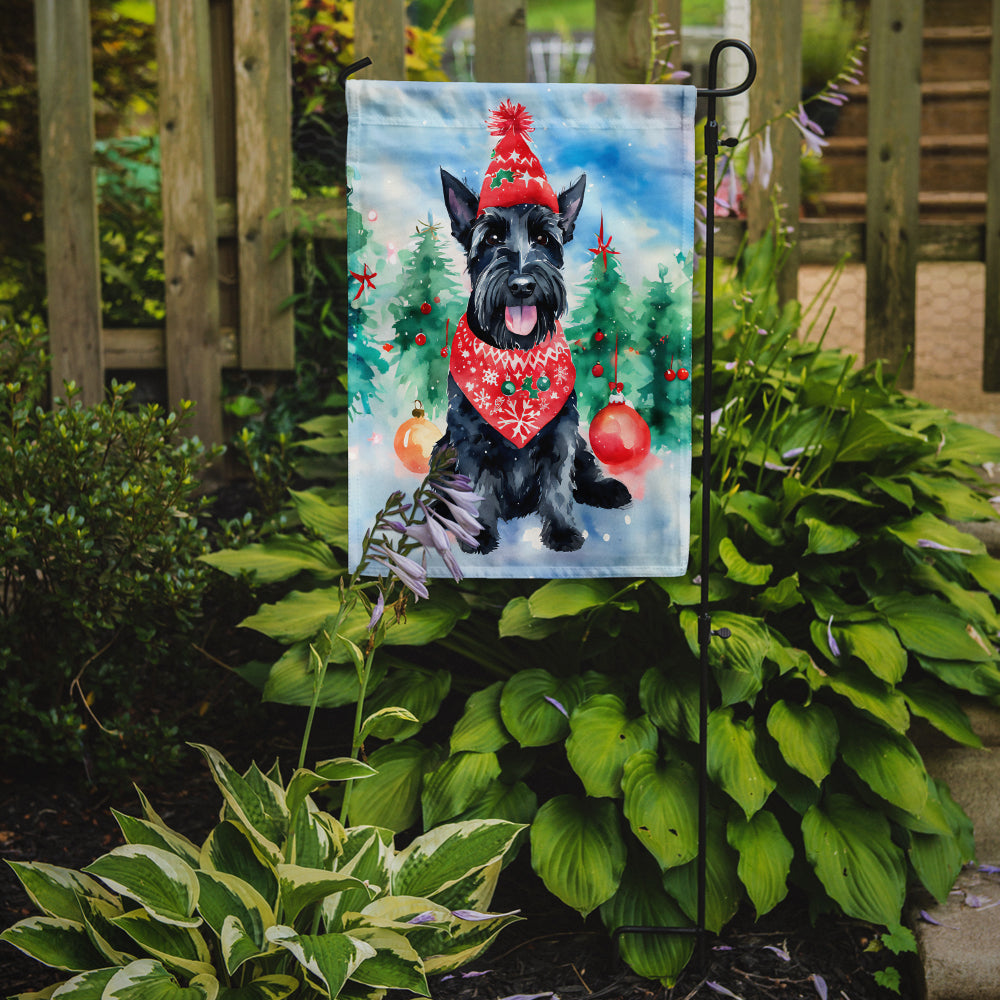 Scottish Terrier Christmas Garden Flag