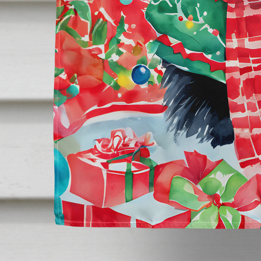 Scottish Terrier Christmas House Flag