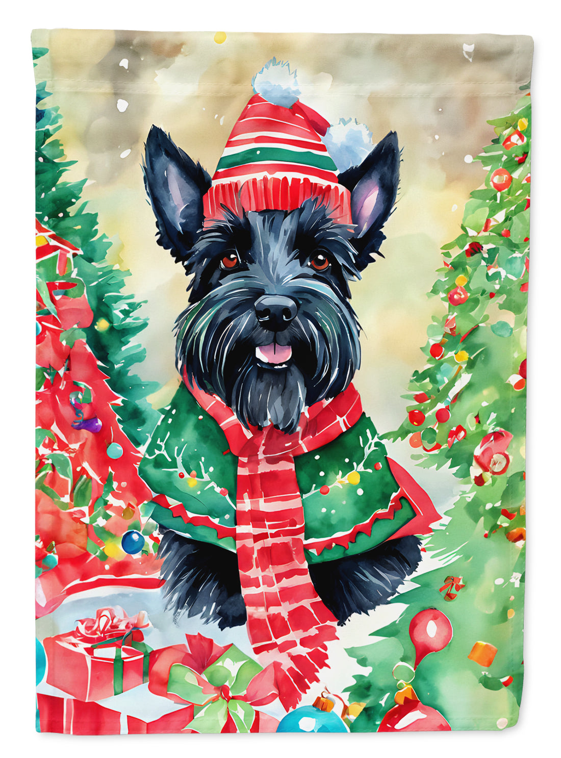 Buy this Scottish Terrier Christmas Garden Flag