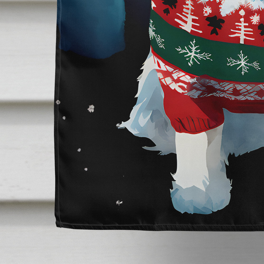 Sealyham Terrier Christmas House Flag