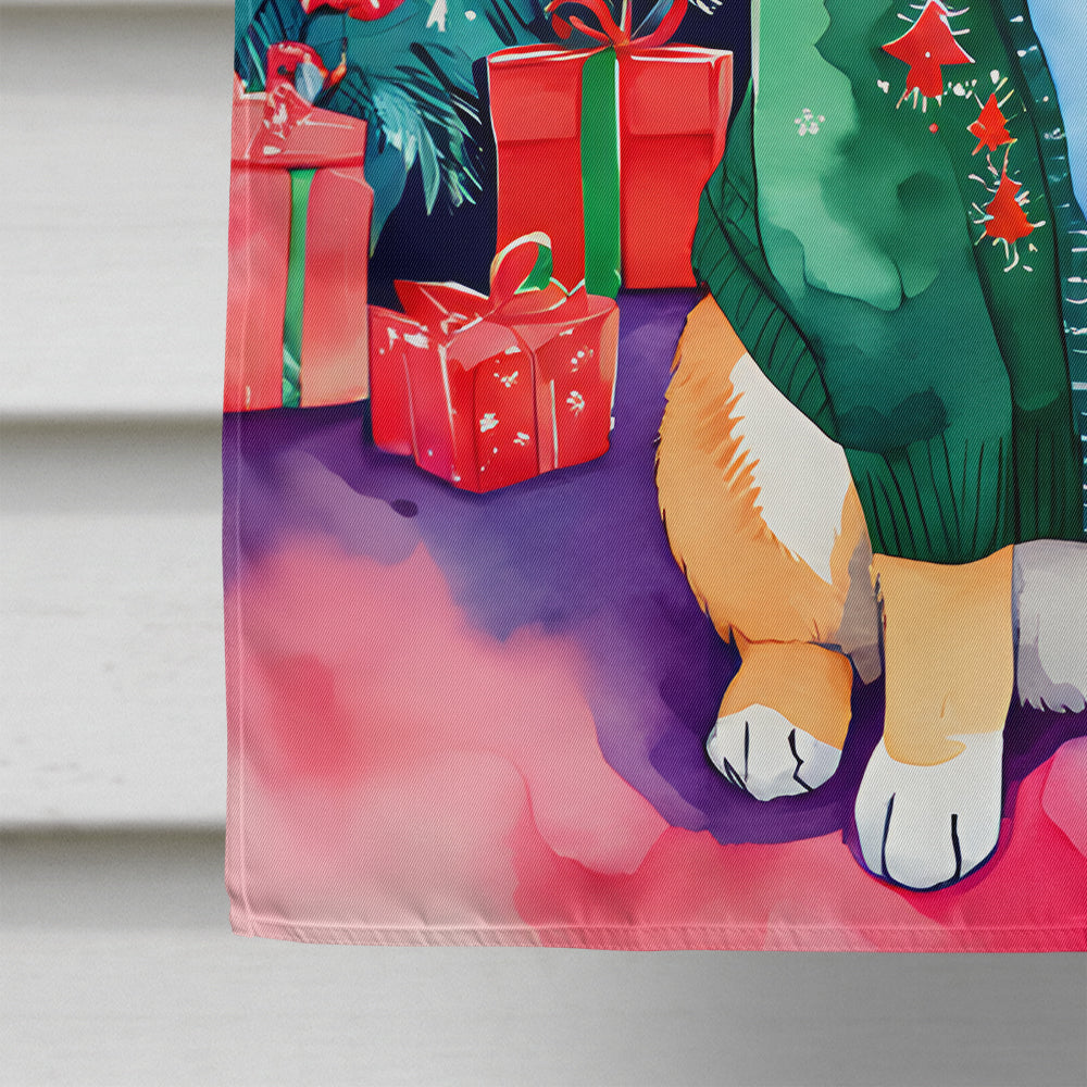 Shiba Inu Christmas House Flag