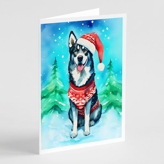 Buy this Siberian Husky Christmas Greeting Cards Pack of 8