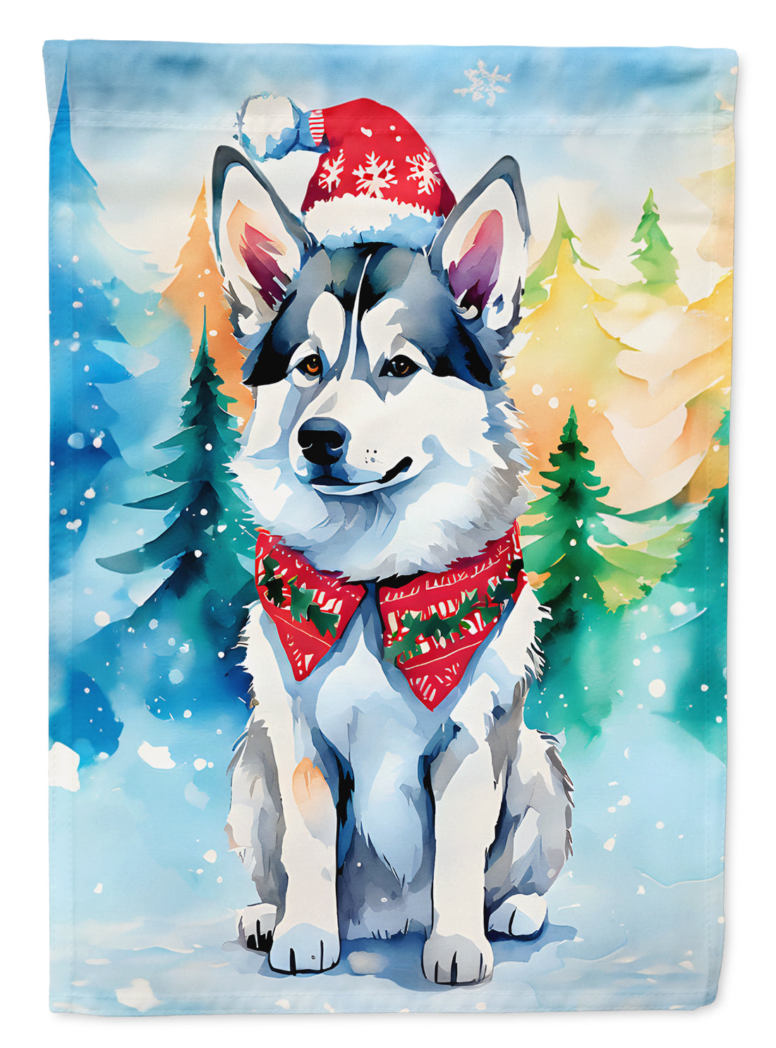 Buy this Siberian Husky Christmas Garden Flag