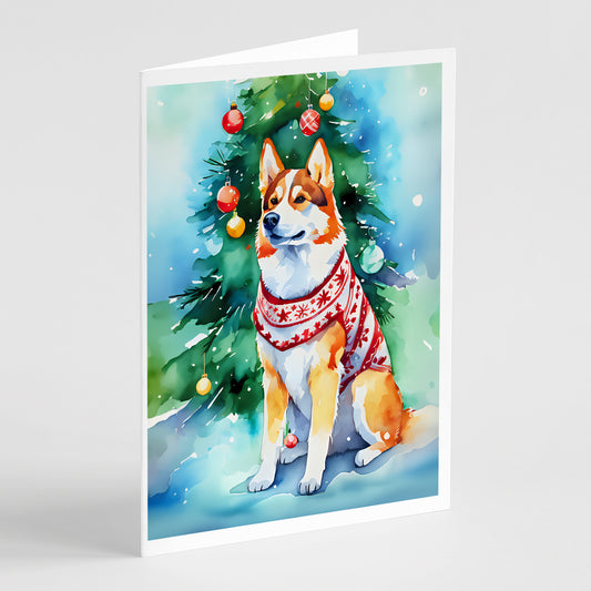 Buy this Siberian Husky Christmas Greeting Cards Pack of 8