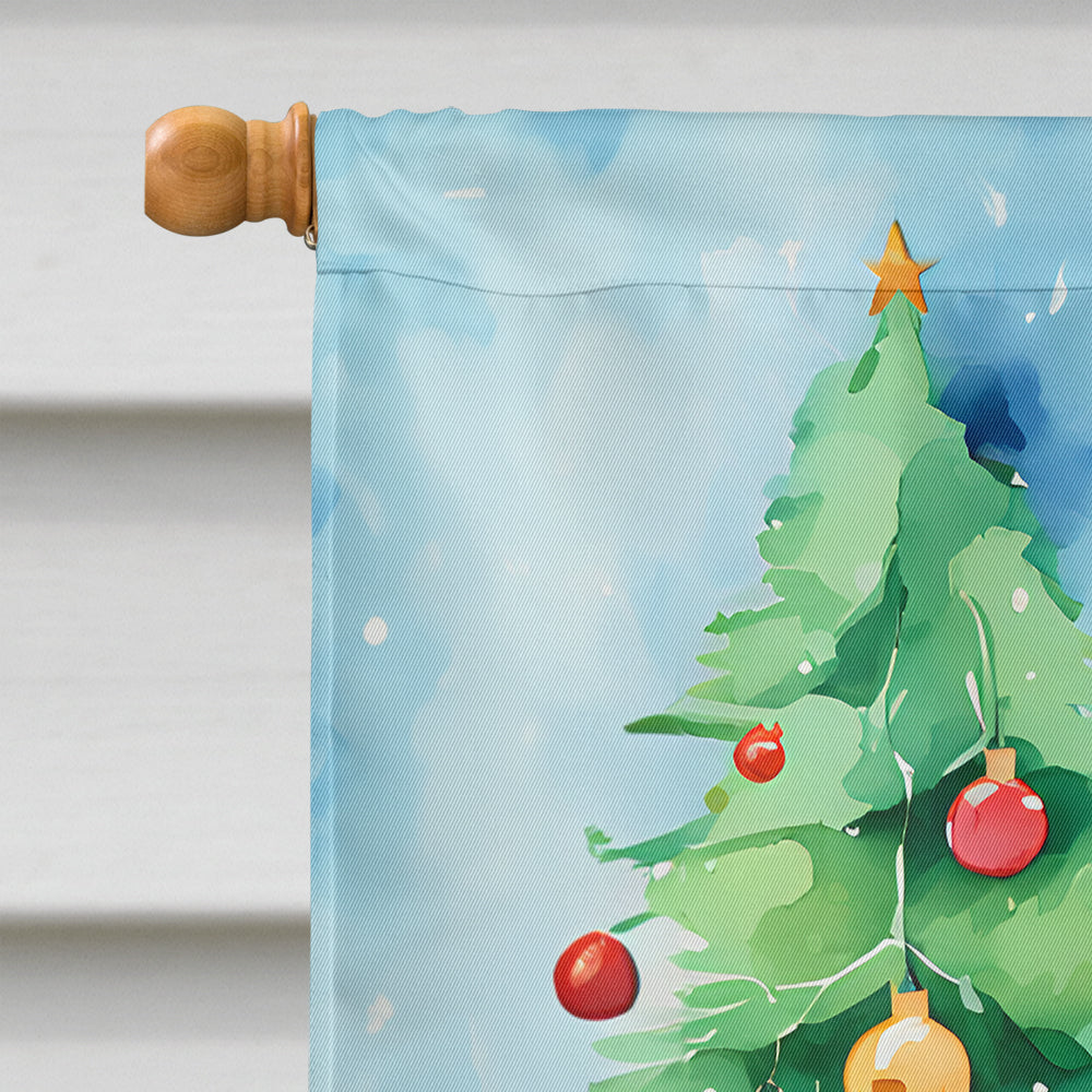 Wheaten Terrier Christmas House Flag