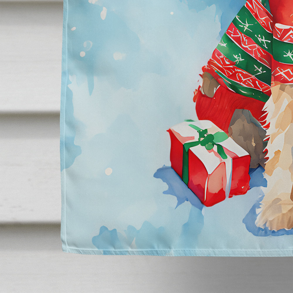 Wheaten Terrier Christmas House Flag