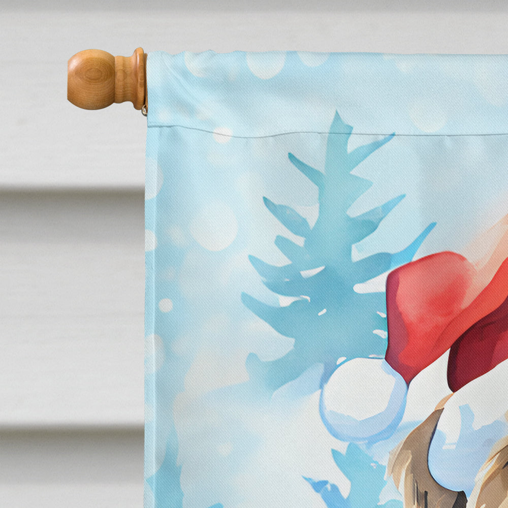 Wheaten Terrier Christmas House Flag