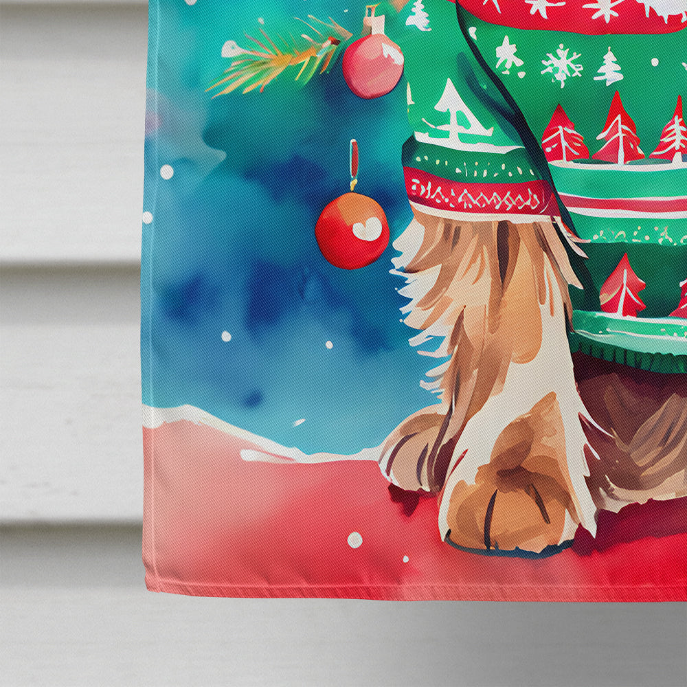 Sussex Spaniel Christmas House Flag