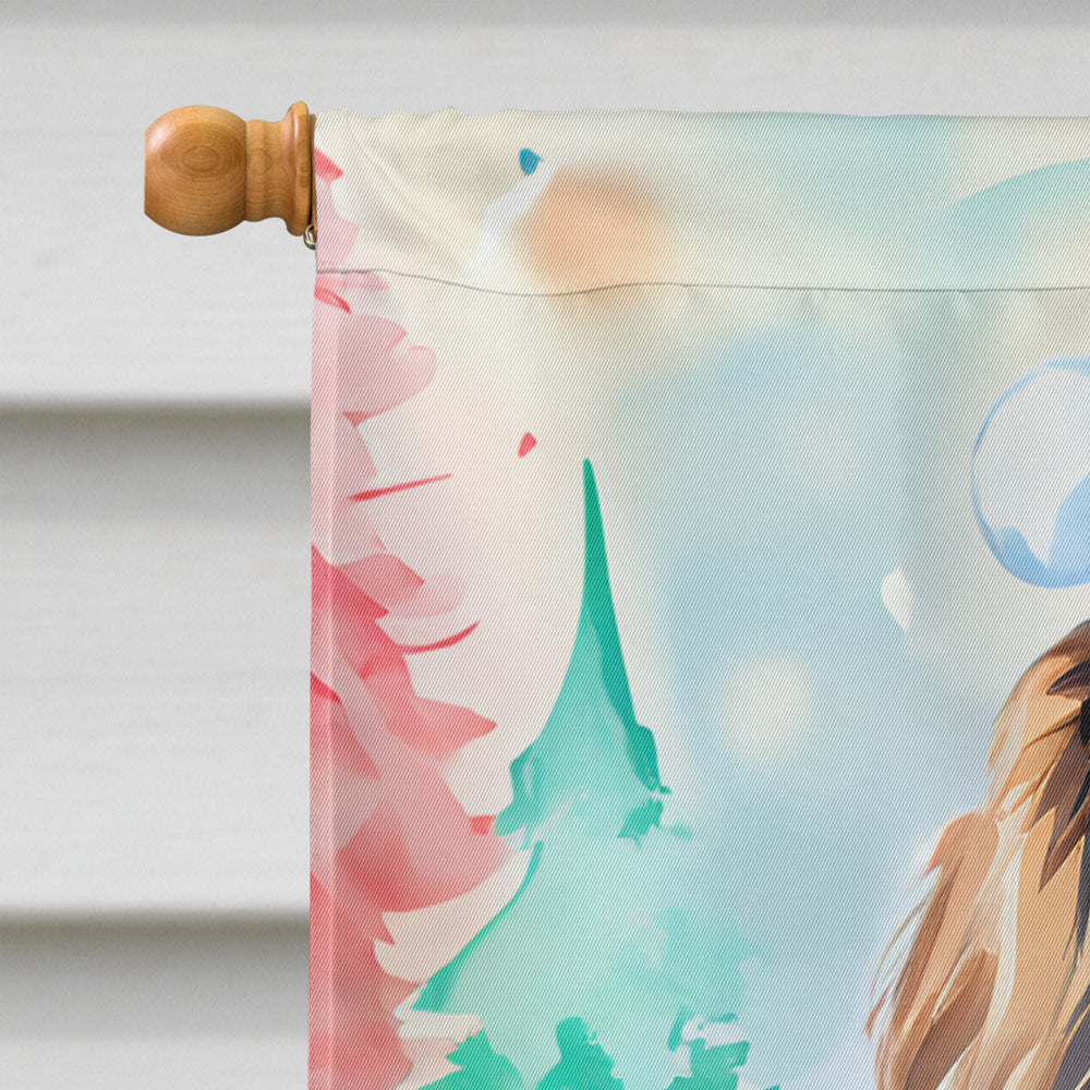 Sussex Spaniel Christmas House Flag