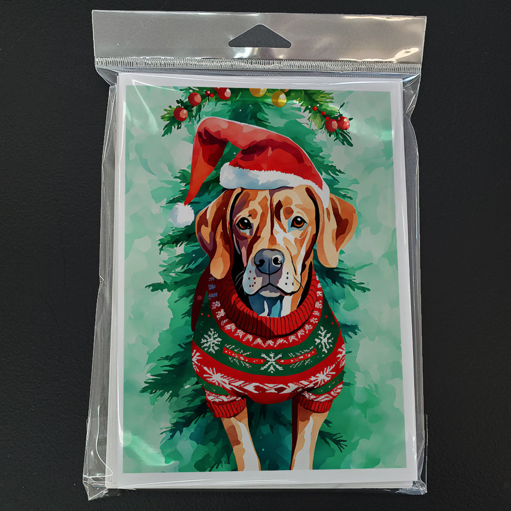 Vizsla Christmas Greeting Cards Pack of 8