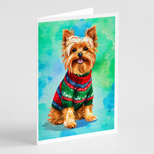 Buy this Yorkshire Terrier Yorkie Christmas Greeting Cards Pack of 8