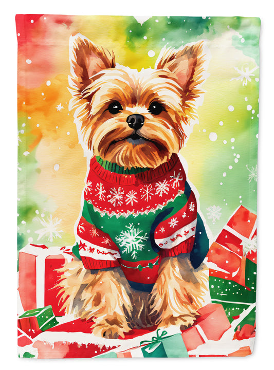 Buy this Yorkshire Terrier Yorkie Christmas Garden Flag