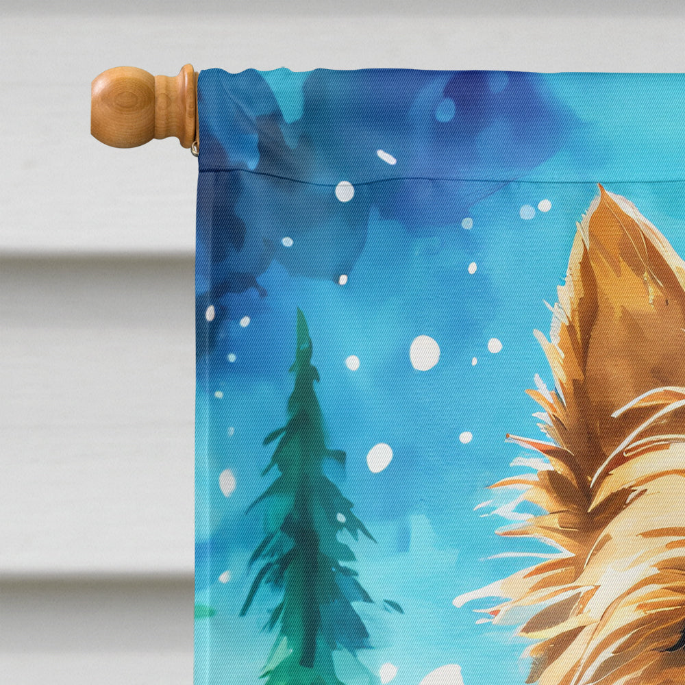 Yorkshire Terrier Yorkie Christmas House Flag