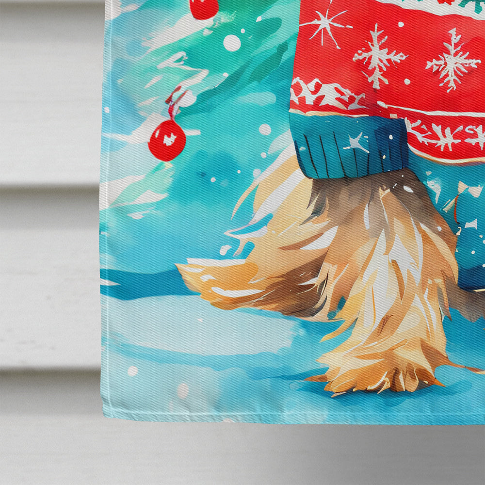 Yorkshire Terrier Yorkie Christmas House Flag