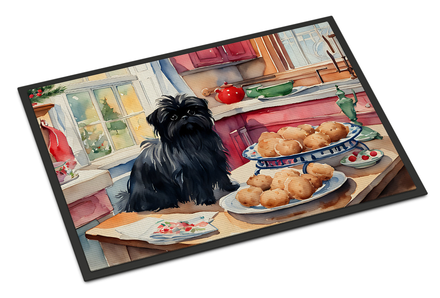 Buy this Affenpinscher Christmas Cookies Doormat