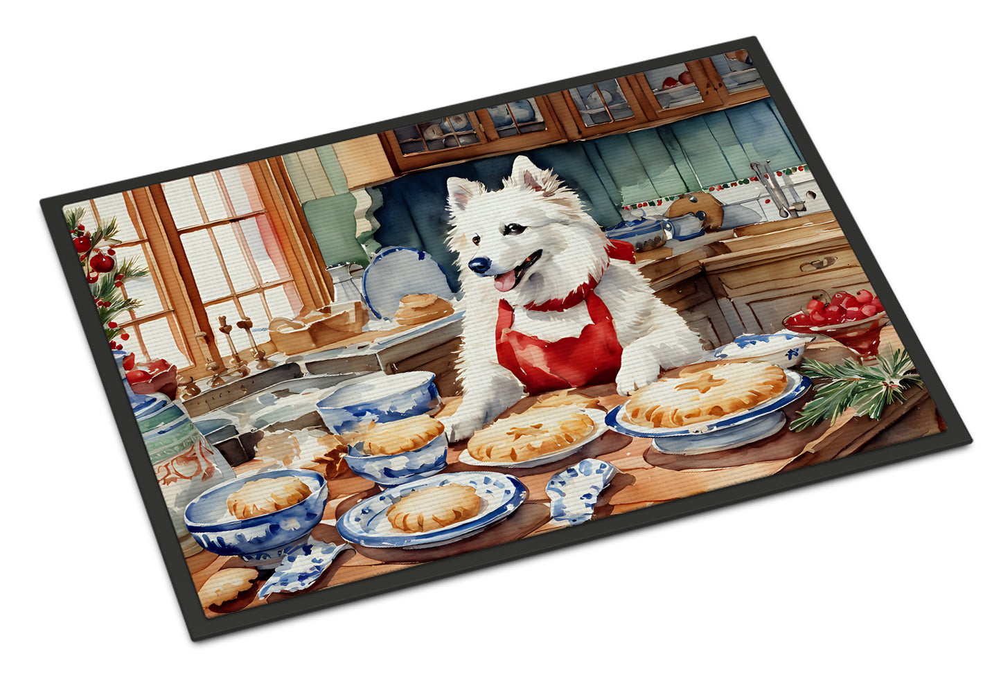 Buy this American Eskimo Christmas Cookies Doormat