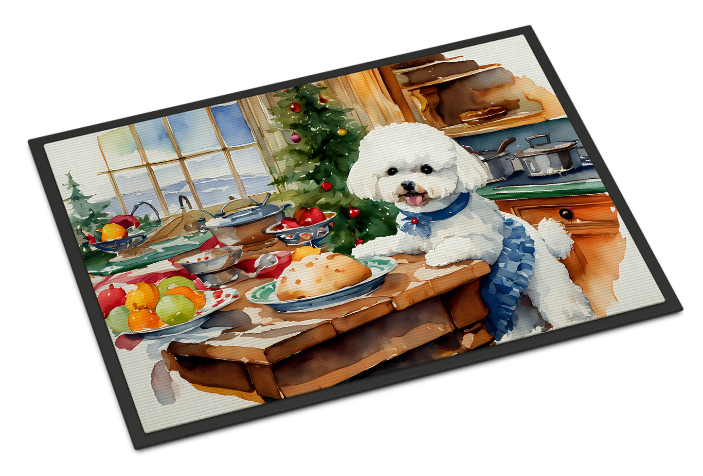 Buy this Bichon Frise Christmas Cookies Doormat