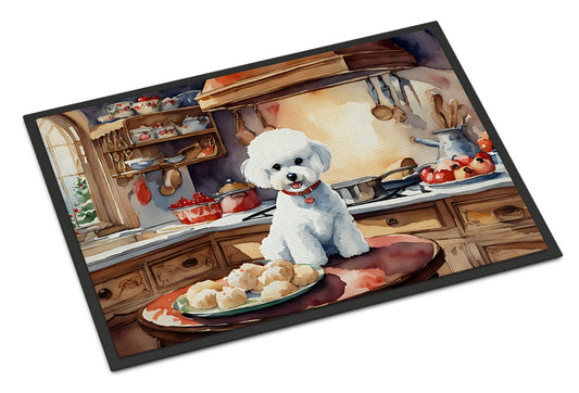 Buy this Bichon Frise Christmas Cookies Doormat