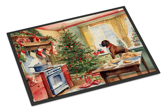 Buy this Boxer Christmas Cookies Doormat