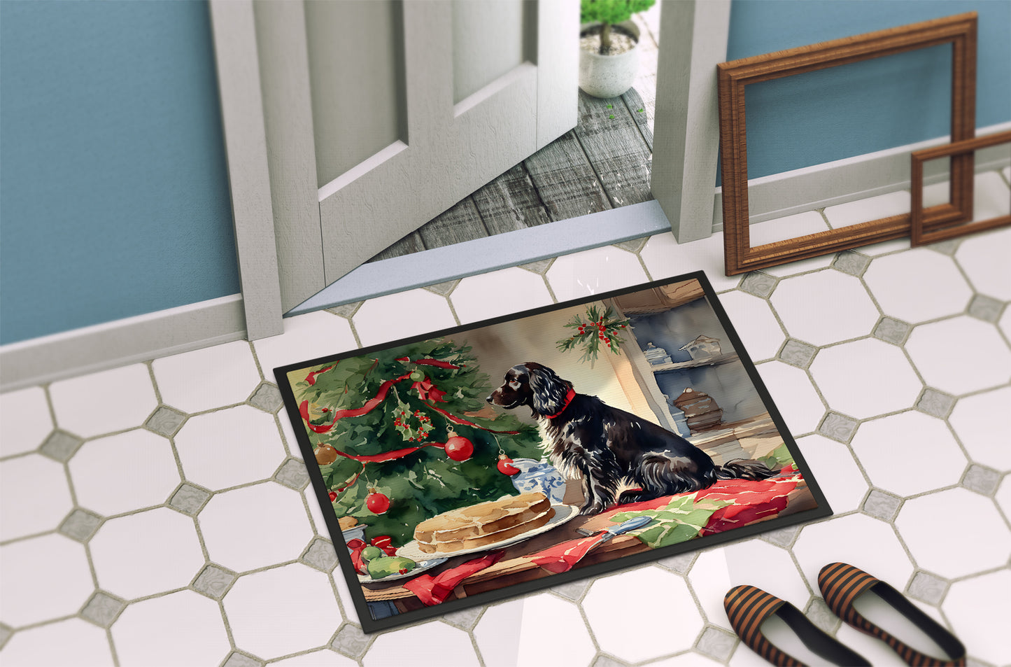 Boykin Spaniel Christmas Cookies Doormat