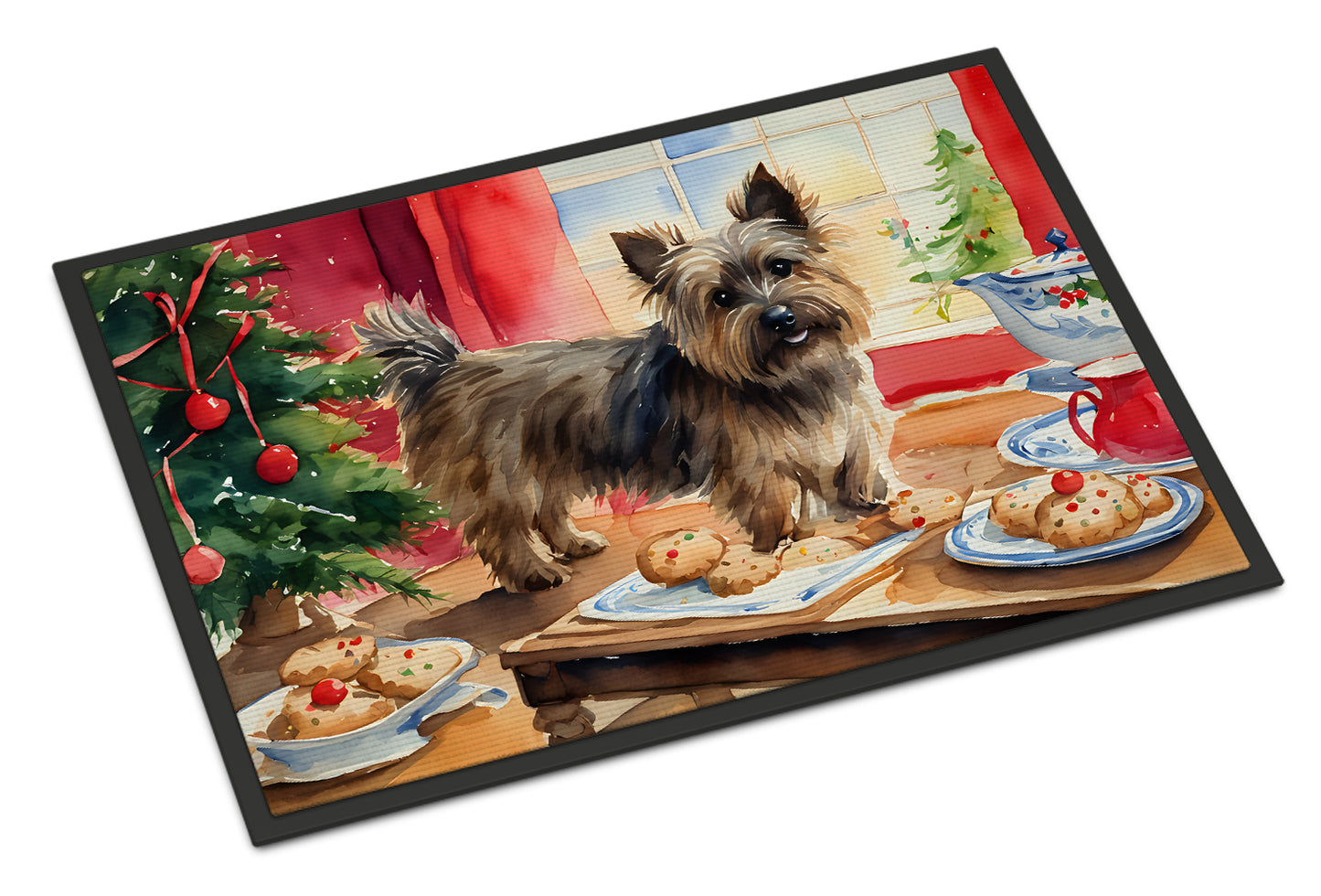 Buy this Cairn Terrier Christmas Cookies Doormat