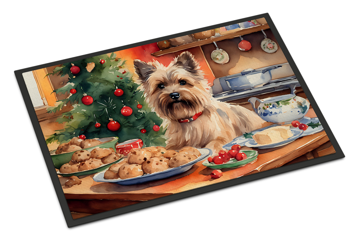 Buy this Cairn Terrier Christmas Cookies Doormat