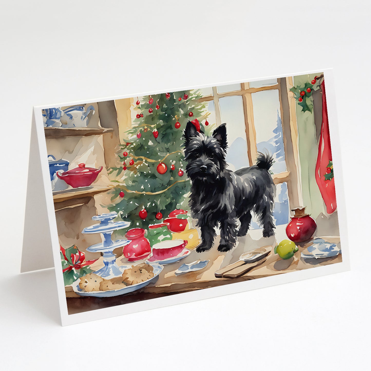 Buy this Cairn Terrier Christmas Cookies Greeting Cards Pack of 8