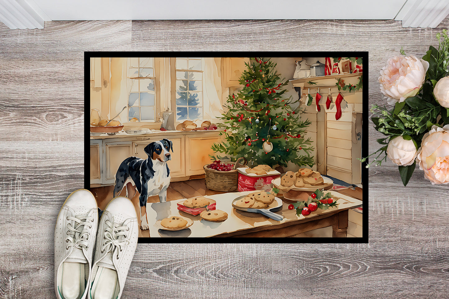 Catahoula Christmas Cookies Doormat