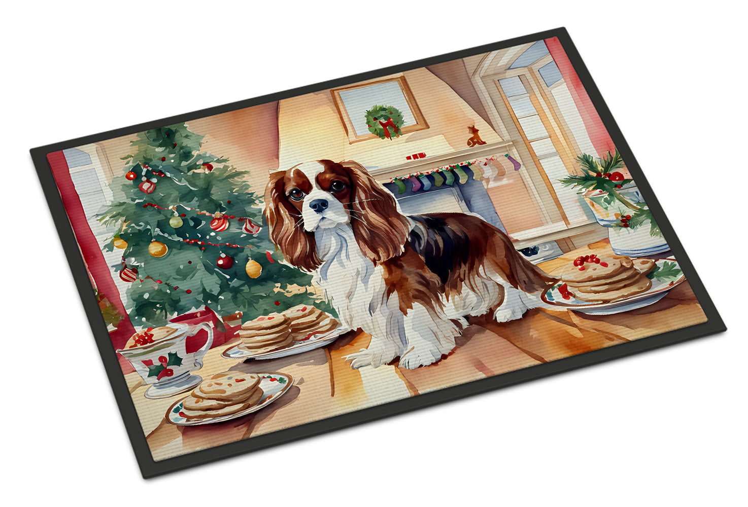 Buy this Cavalier Spaniel Christmas Cookies Doormat