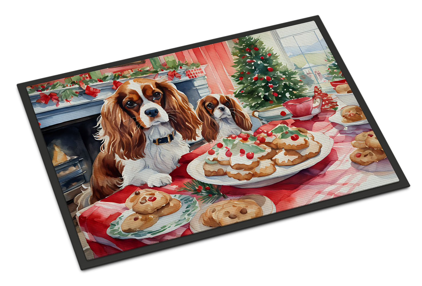 Buy this Cavalier Spaniel Christmas Cookies Doormat