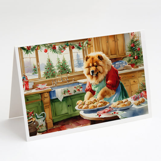 Buy this Chow Chow Christmas Cookies Greeting Cards Pack of 8