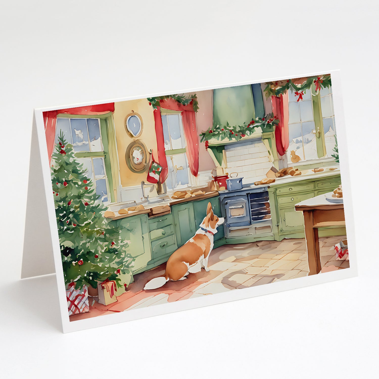 Buy this Corgi Christmas Cookies Greeting Cards Pack of 8