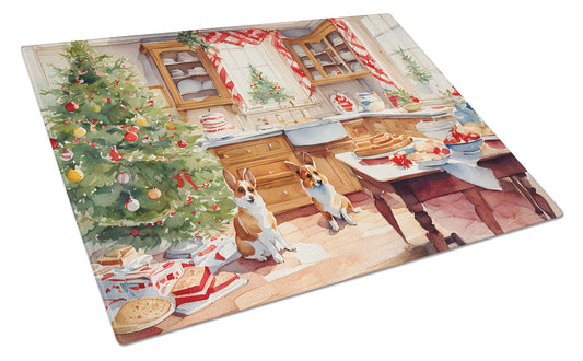 Buy this Corgi Christmas Cookies Glass Cutting Board