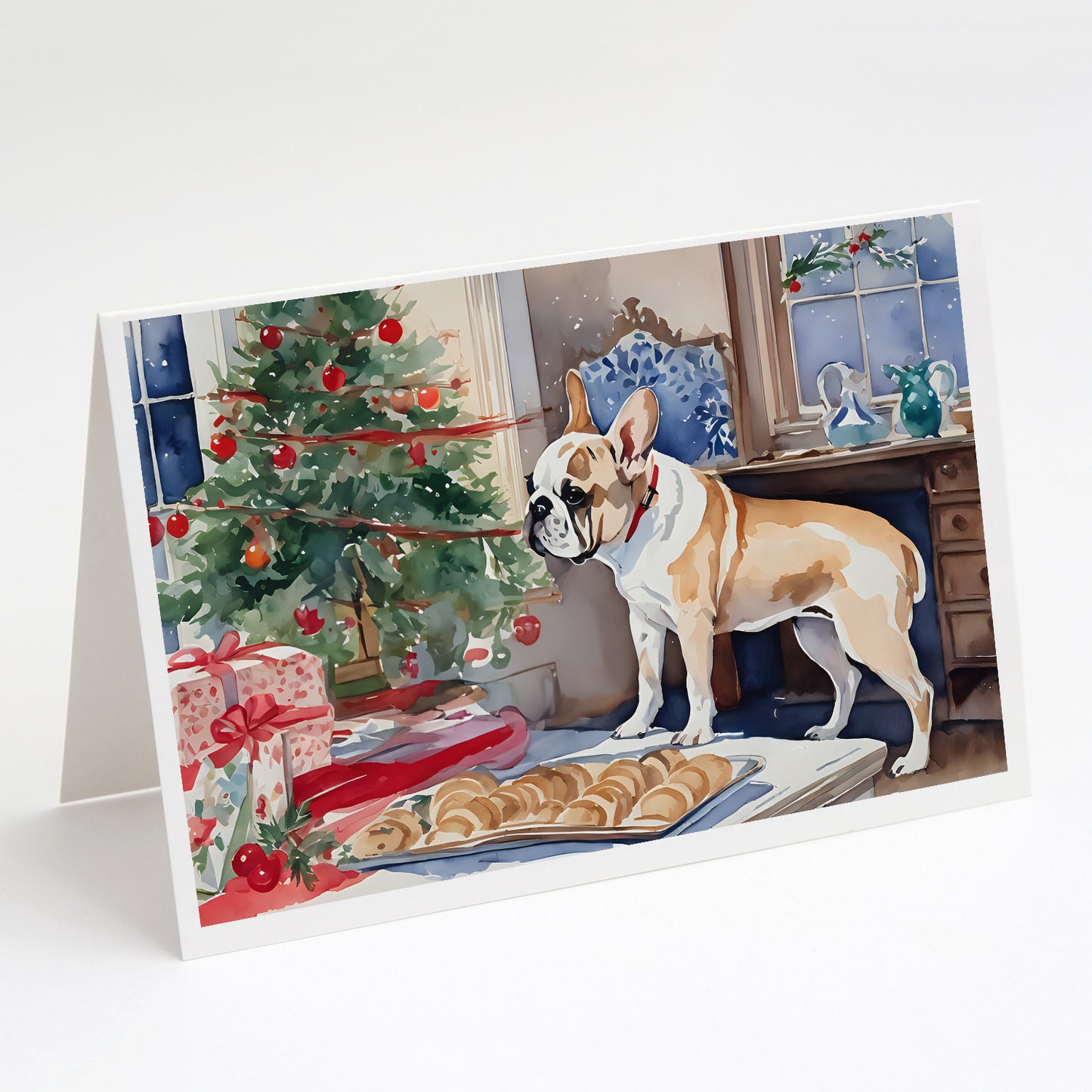 Buy this French Bulldog Christmas Cookies Greeting Cards Pack of 8