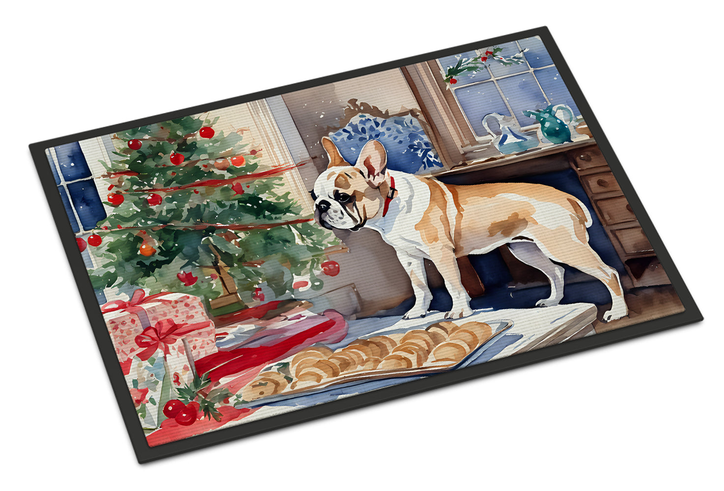 Buy this French Bulldog Christmas Cookies Doormat