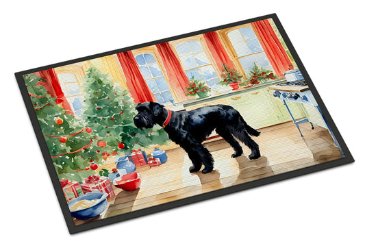 Buy this Giant Schnauzer Christmas Cookies Doormat