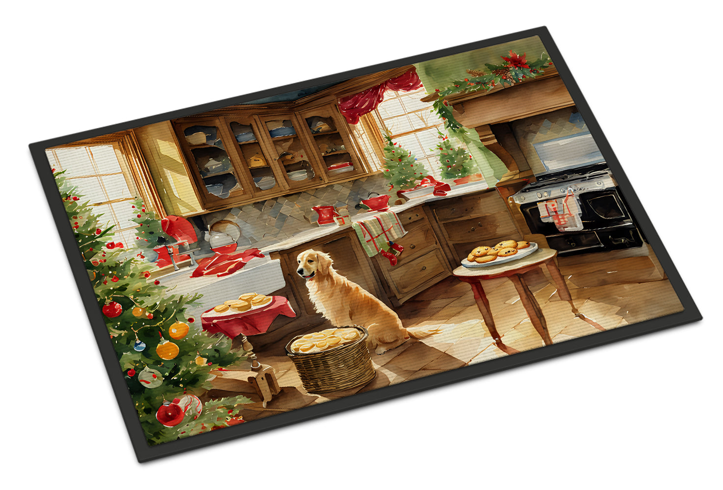 Buy this Golden Retriever Christmas Cookies Doormat