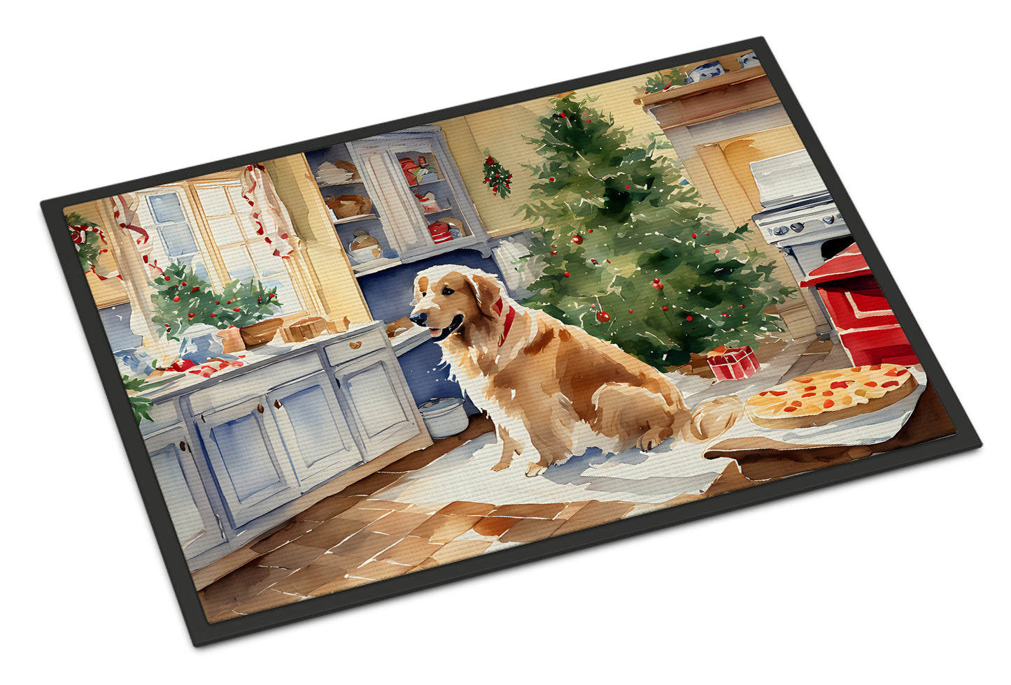 Buy this Golden Retriever Christmas Cookies Doormat