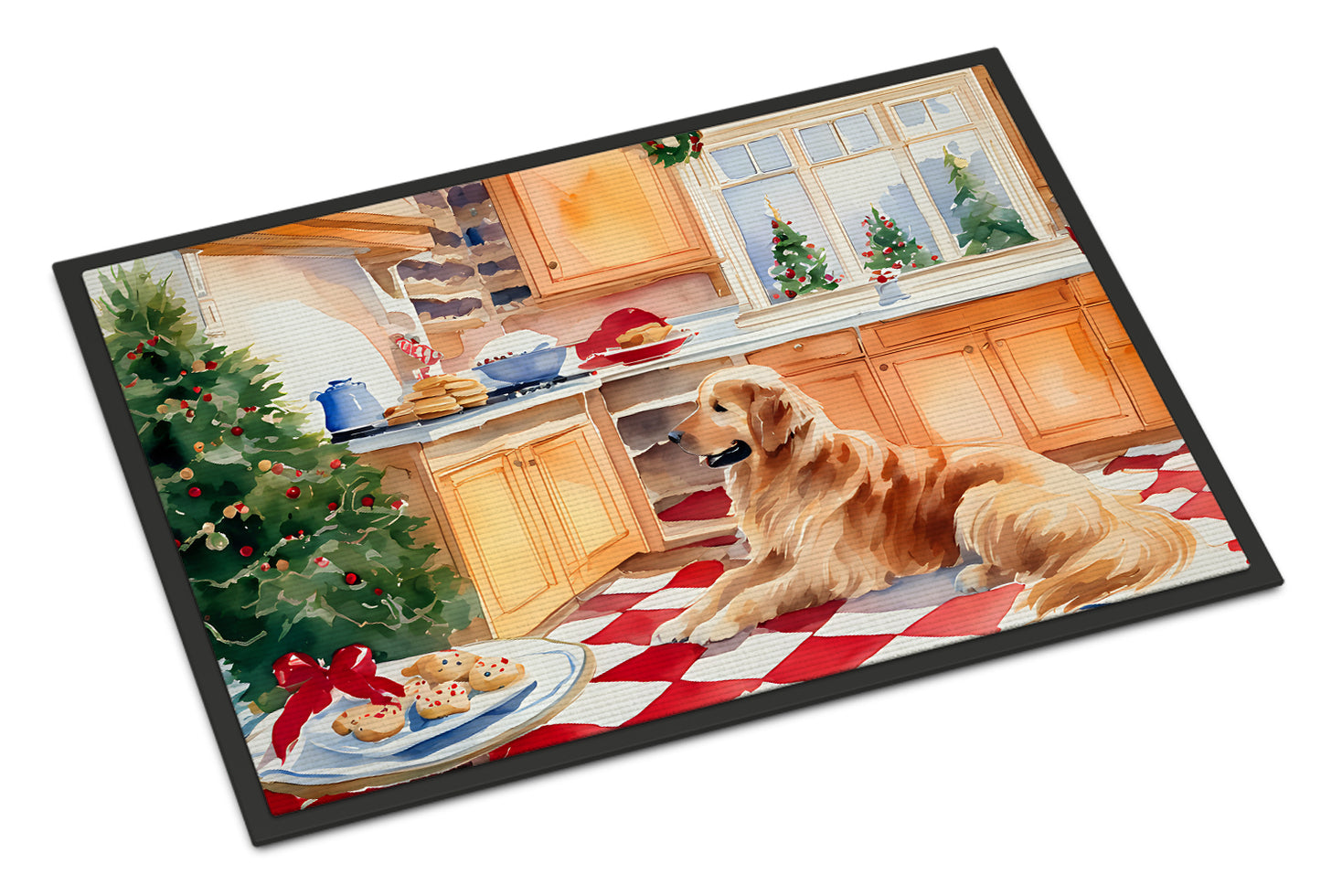 Buy this Golden Retriever Christmas Cookies Doormat