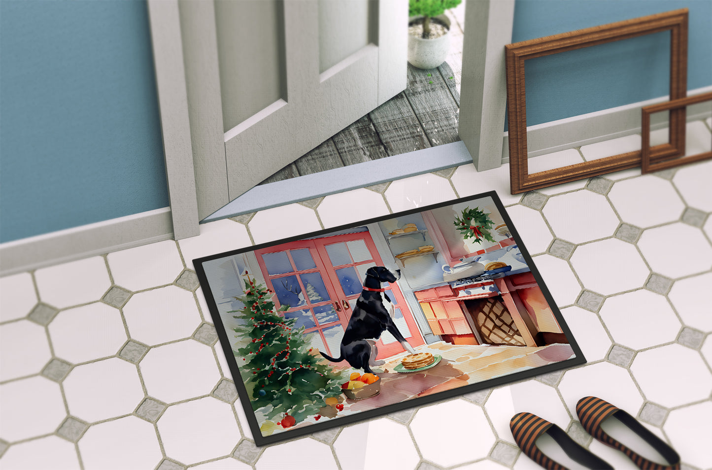 Great Dane Christmas Cookies Doormat