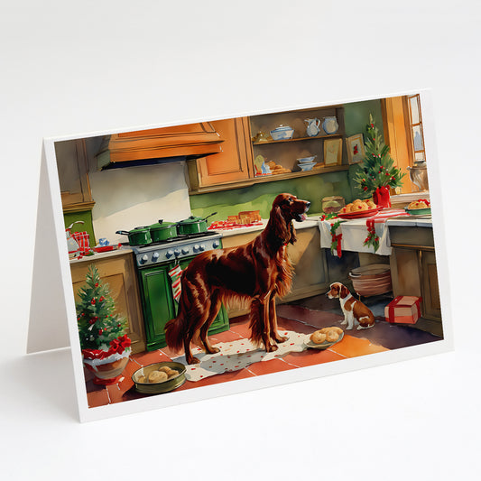 Buy this Irish Setter Christmas Cookies Greeting Cards Pack of 8