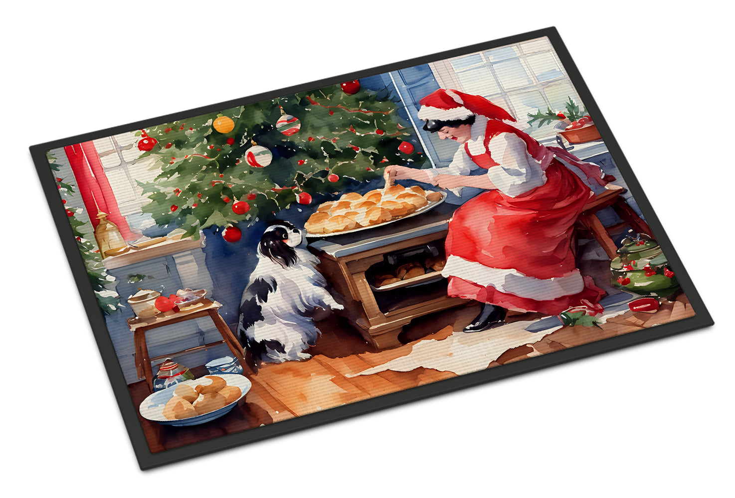 Buy this Japanese Chin Christmas Cookies Doormat