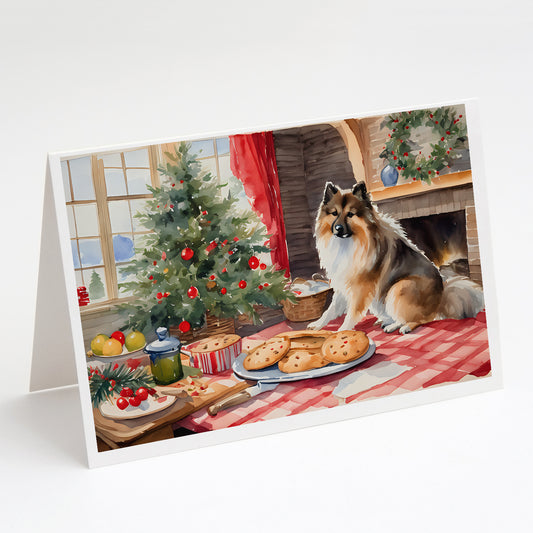 Buy this Keeshond Christmas Cookies Greeting Cards Pack of 8