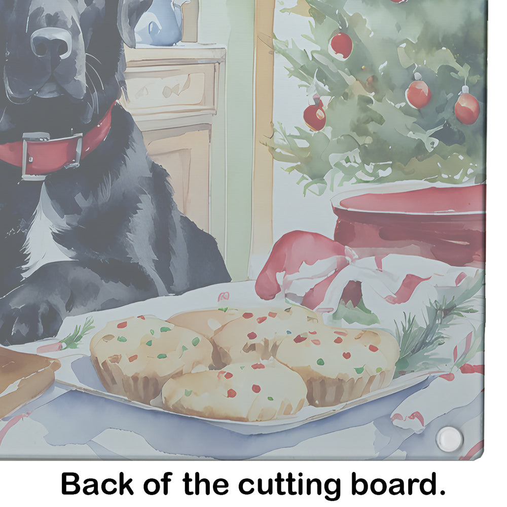 Labrador Retriever Christmas Cookies Glass Cutting Board