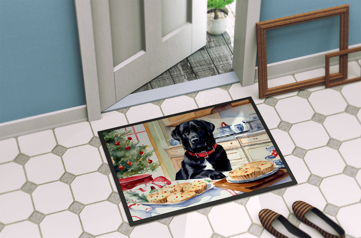 Labrador Retriever Christmas Cookies Doormat