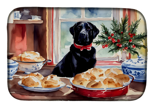 Buy this Labrador Retriever Christmas Cookies Dish Drying Mat