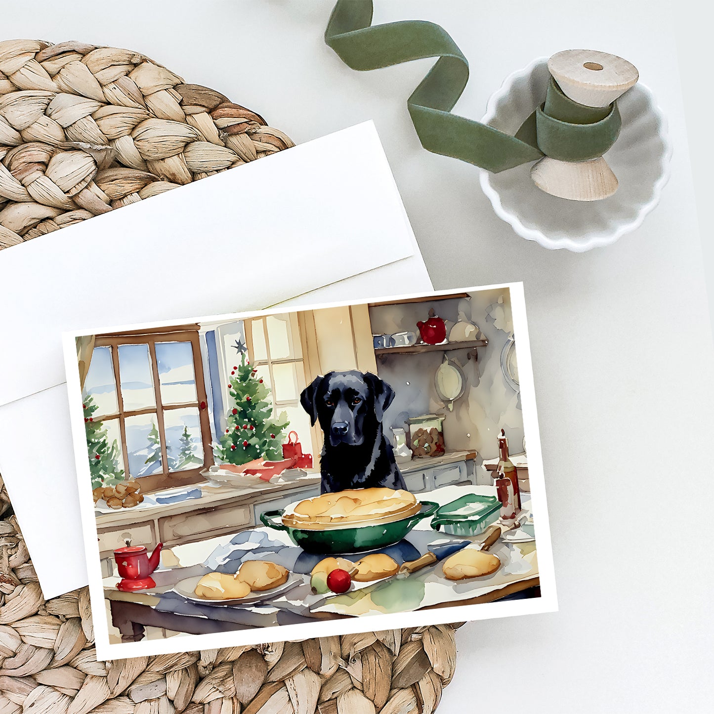 Labrador Retriever Christmas Cookies Greeting Cards Pack of 8