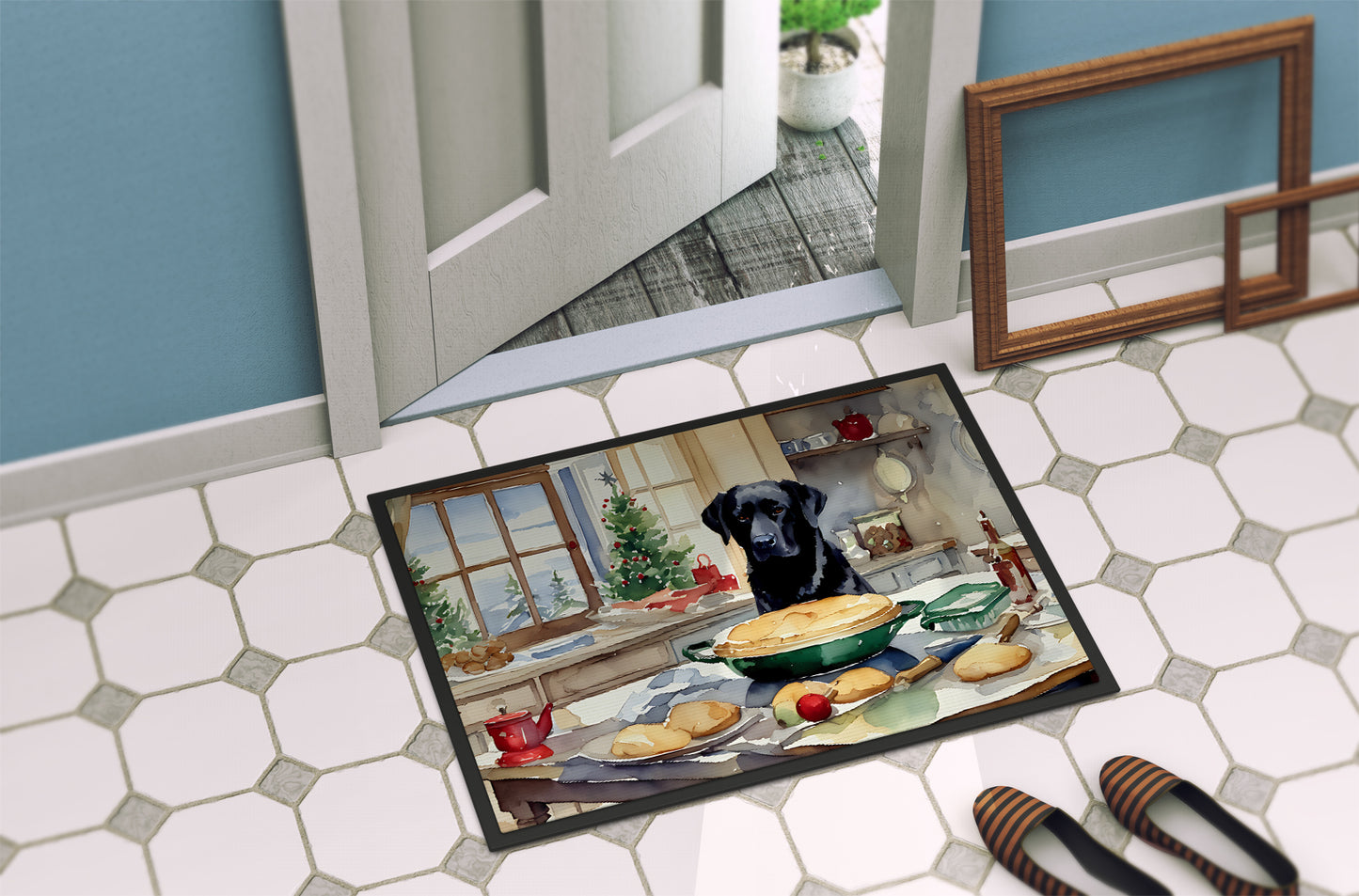 Labrador Retriever Christmas Cookies Doormat