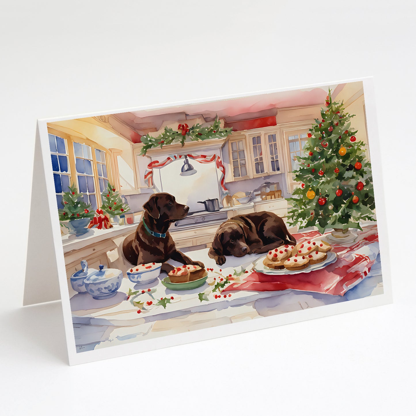 Buy this Labrador Retriever Christmas Cookies Greeting Cards Pack of 8