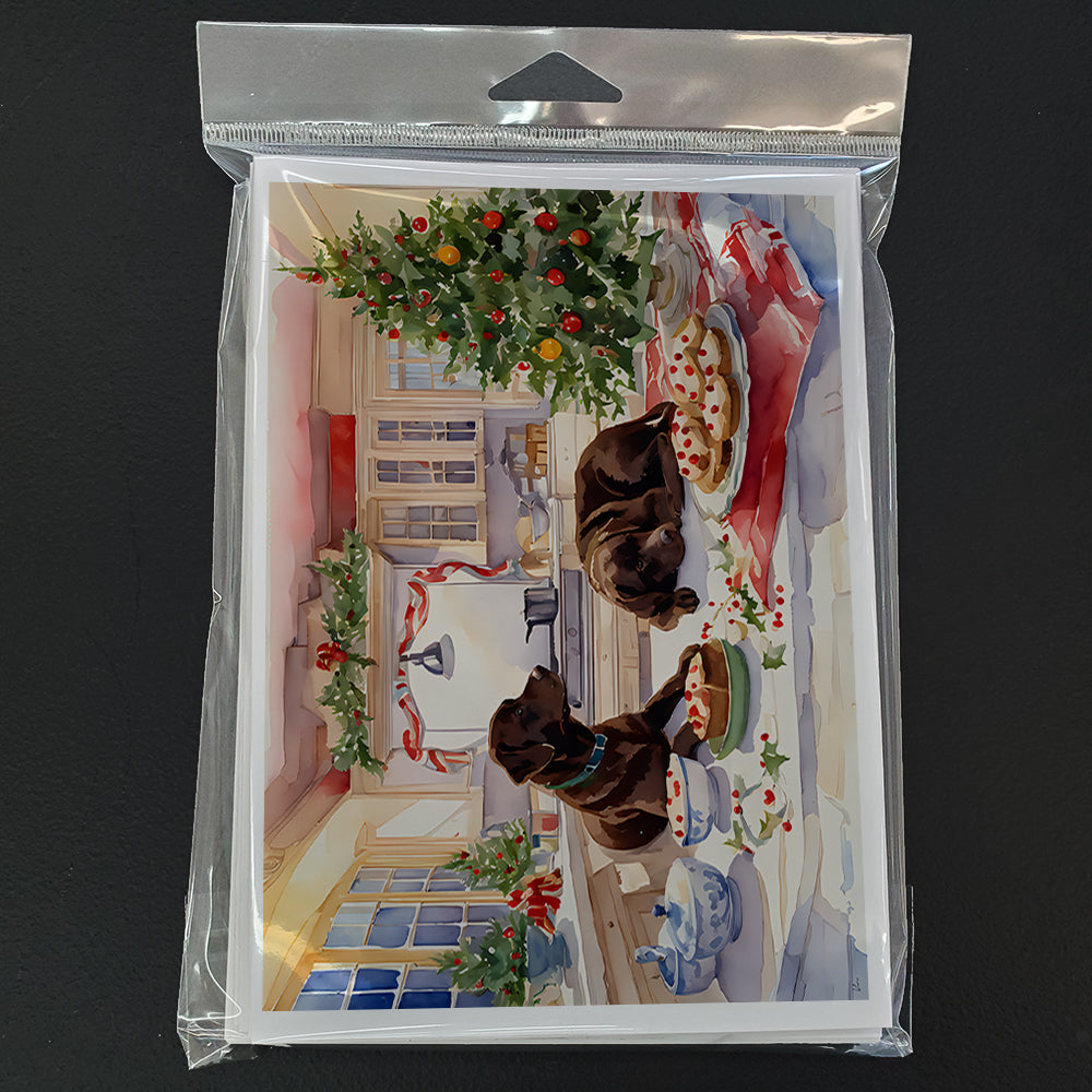 Labrador Retriever Christmas Cookies Greeting Cards Pack of 8